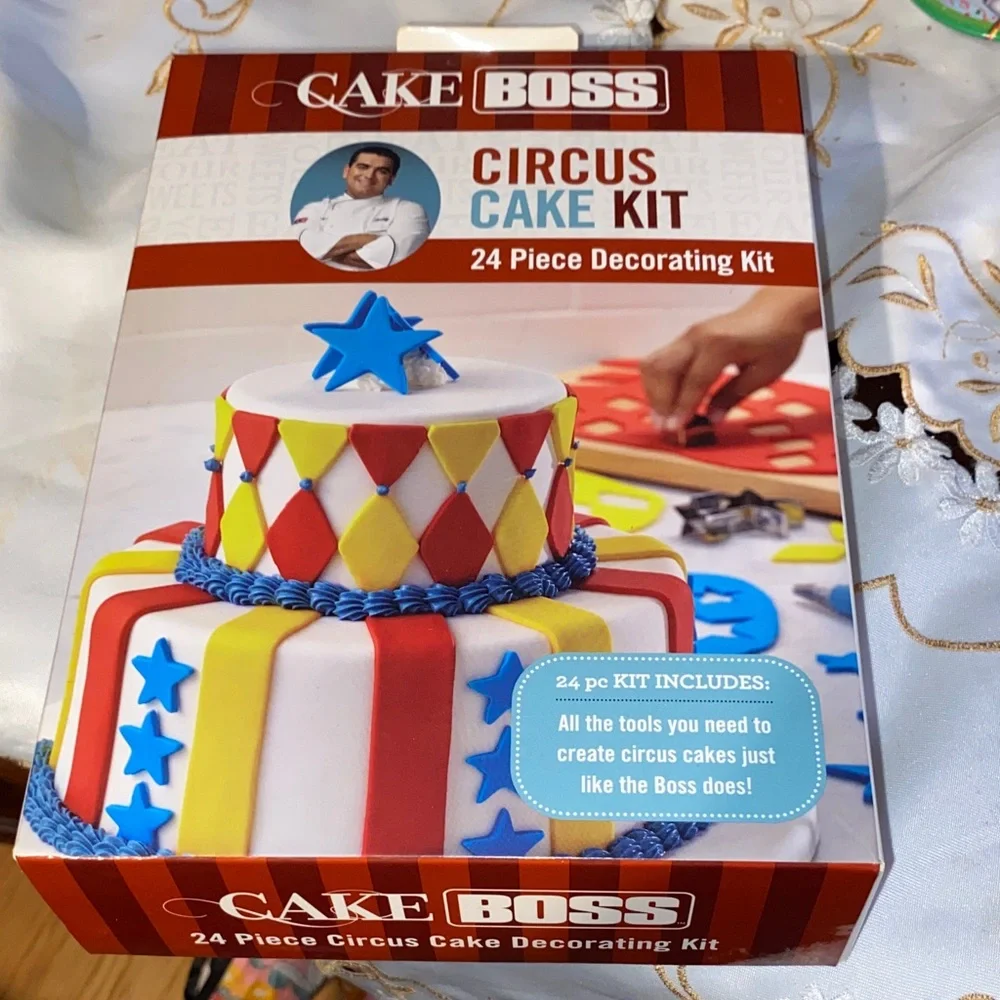 Circus Cake Kit - Red, Yellow, Blue